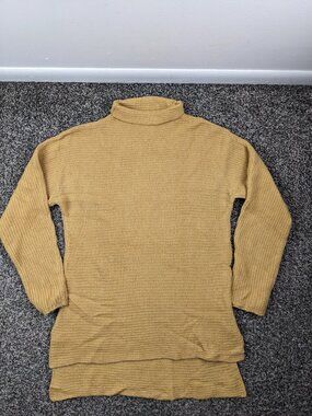 Bartolini Sweater Cashmere Wool Mock Neck Ribbed Pullover Womens Medium Italy